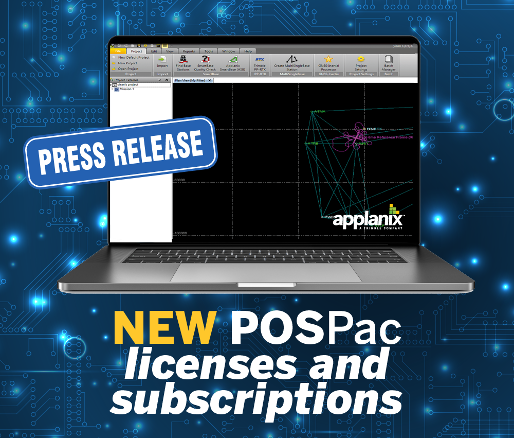 Applanix Introduces New Term Licenses for POSPac MMS, POSPac UAV and New Subscription for POSPac PP-RTX for UAV to Lower Upfront Costs